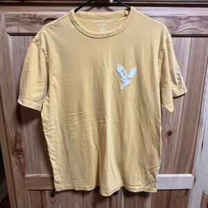 American Eagle Super Soft Standard Fit Short Sleeve Tee Yellow Medium